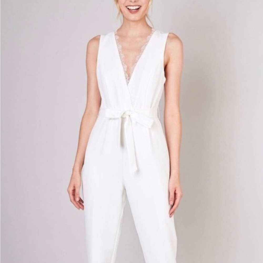 Eternal ivory wedding jumpsuit